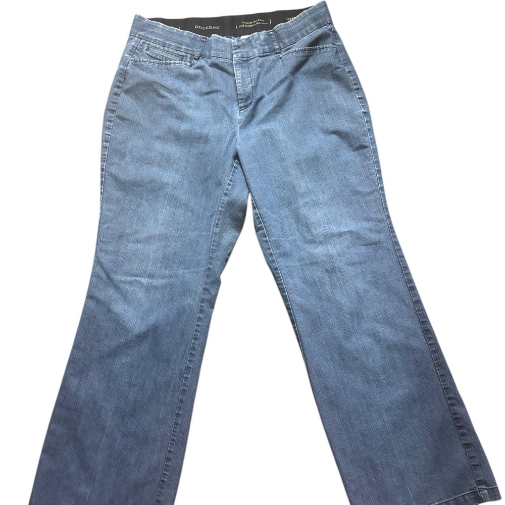 Dockers Blue Flare Wide Leg Jeans